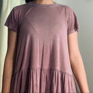 Plum babydoll top